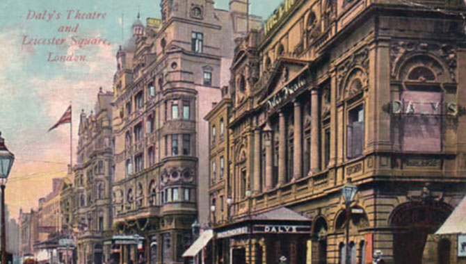 Daly’s Theatre, Leicester Square, around 1905